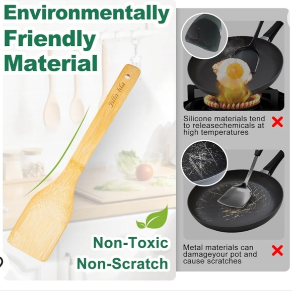 Bamboo Cooking Utensils Set - Picture 8 of 11